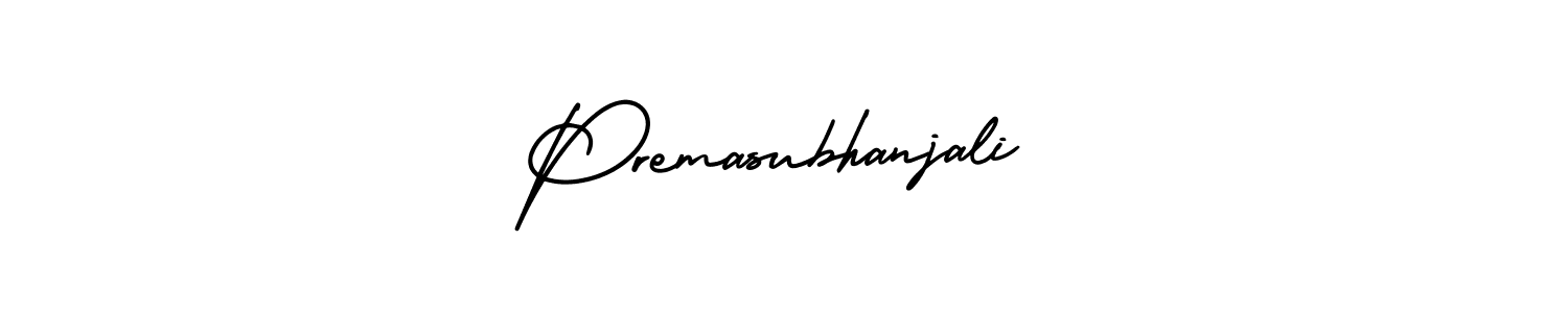 if you are searching for the best signature style for your name Premasubhanjali. so please give up your signature search. here we have designed multiple signature styles  using AmerikaSignatureDemo-Regular. Premasubhanjali signature style 3 images and pictures png