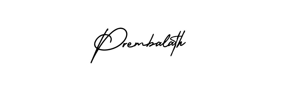 AmerikaSignatureDemo-Regular is a professional signature style that is perfect for those who want to add a touch of class to their signature. It is also a great choice for those who want to make their signature more unique. Get Prembalath name to fancy signature for free. Prembalath signature style 3 images and pictures png