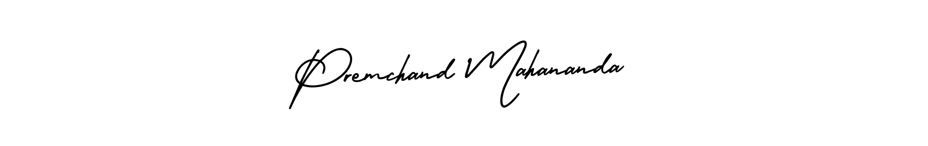 Also we have Premchand Mahananda name is the best signature style. Create professional handwritten signature collection using AmerikaSignatureDemo-Regular autograph style. Premchand Mahananda signature style 3 images and pictures png