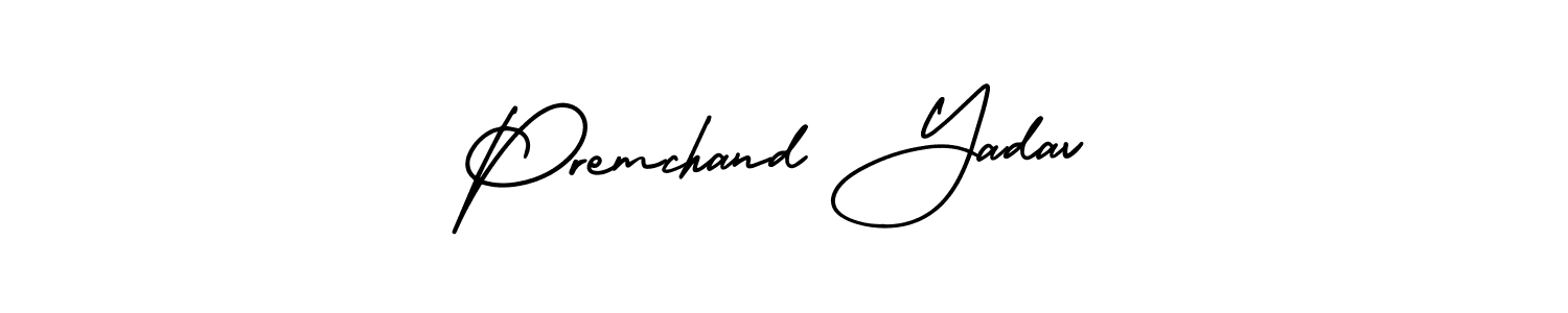 Use a signature maker to create a handwritten signature online. With this signature software, you can design (AmerikaSignatureDemo-Regular) your own signature for name Premchand Yadav. Premchand Yadav signature style 3 images and pictures png