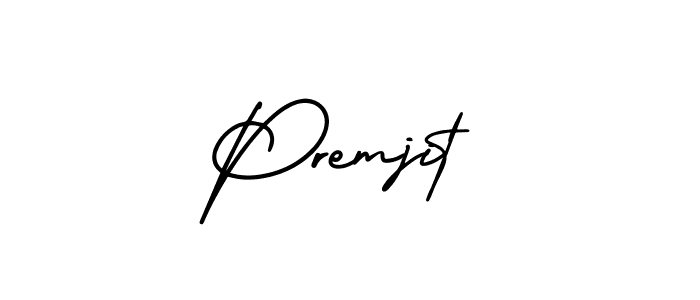 This is the best signature style for the Premjit name. Also you like these signature font (AmerikaSignatureDemo-Regular). Mix name signature. Premjit signature style 3 images and pictures png