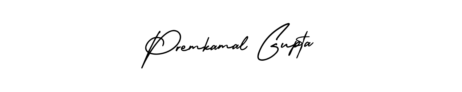 Design your own signature with our free online signature maker. With this signature software, you can create a handwritten (AmerikaSignatureDemo-Regular) signature for name Premkamal Gupta. Premkamal Gupta signature style 3 images and pictures png