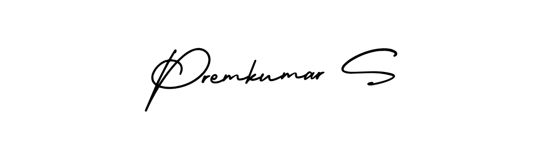 AmerikaSignatureDemo-Regular is a professional signature style that is perfect for those who want to add a touch of class to their signature. It is also a great choice for those who want to make their signature more unique. Get Premkumar S name to fancy signature for free. Premkumar S signature style 3 images and pictures png