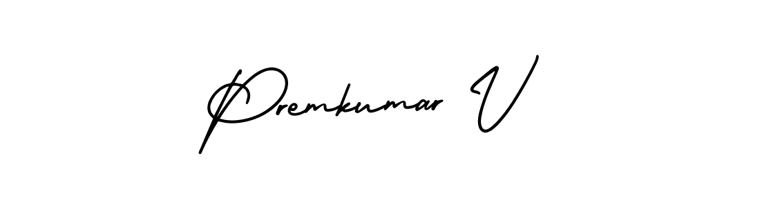 Similarly AmerikaSignatureDemo-Regular is the best handwritten signature design. Signature creator online .You can use it as an online autograph creator for name Premkumar V. Premkumar V signature style 3 images and pictures png