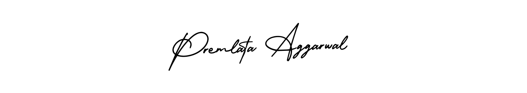 Use a signature maker to create a handwritten signature online. With this signature software, you can design (AmerikaSignatureDemo-Regular) your own signature for name Premlata Aggarwal. Premlata Aggarwal signature style 3 images and pictures png