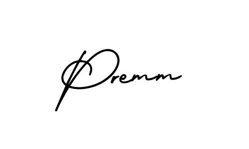 You should practise on your own different ways (AmerikaSignatureDemo-Regular) to write your name (Premm) in signature. don't let someone else do it for you. Premm signature style 3 images and pictures png