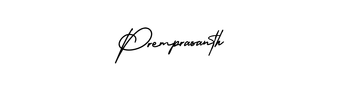 Create a beautiful signature design for name Premprasanth. With this signature (AmerikaSignatureDemo-Regular) fonts, you can make a handwritten signature for free. Premprasanth signature style 3 images and pictures png