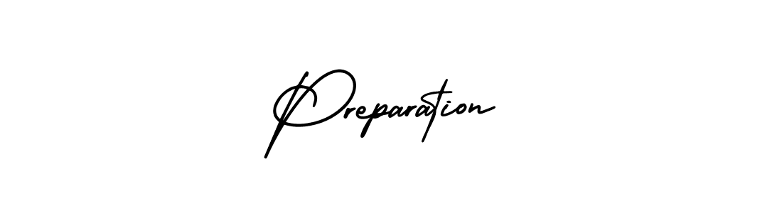You should practise on your own different ways (AmerikaSignatureDemo-Regular) to write your name (Preparation) in signature. don't let someone else do it for you. Preparation signature style 3 images and pictures png