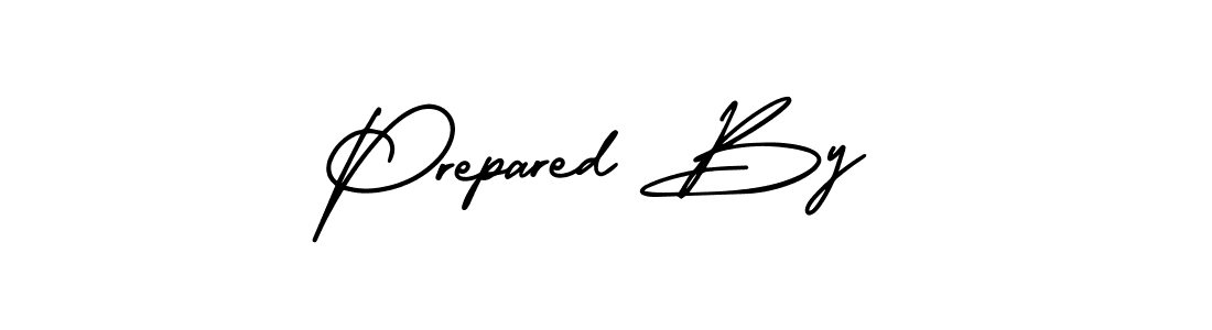 Design your own signature with our free online signature maker. With this signature software, you can create a handwritten (AmerikaSignatureDemo-Regular) signature for name Prepared By. Prepared By signature style 3 images and pictures png