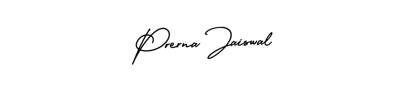 Make a beautiful signature design for name Prerna Jaiswal. With this signature (AmerikaSignatureDemo-Regular) style, you can create a handwritten signature for free. Prerna Jaiswal signature style 3 images and pictures png