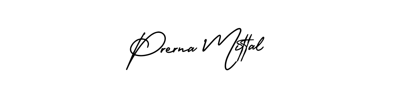 Best and Professional Signature Style for Prerna Mittal. AmerikaSignatureDemo-Regular Best Signature Style Collection. Prerna Mittal signature style 3 images and pictures png