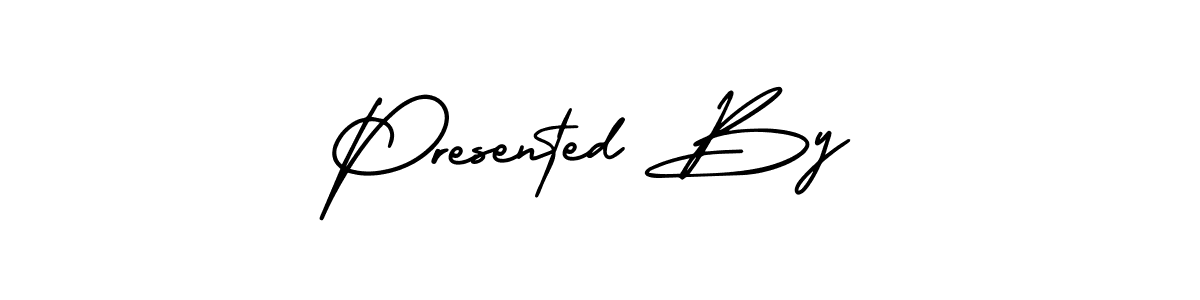 It looks lik you need a new signature style for name Presented By. Design unique handwritten (AmerikaSignatureDemo-Regular) signature with our free signature maker in just a few clicks. Presented By signature style 3 images and pictures png