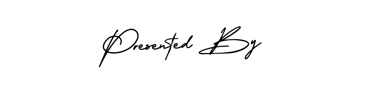 It looks lik you need a new signature style for name Presented By. Design unique handwritten (AmerikaSignatureDemo-Regular) signature with our free signature maker in just a few clicks. Presented By signature style 3 images and pictures png