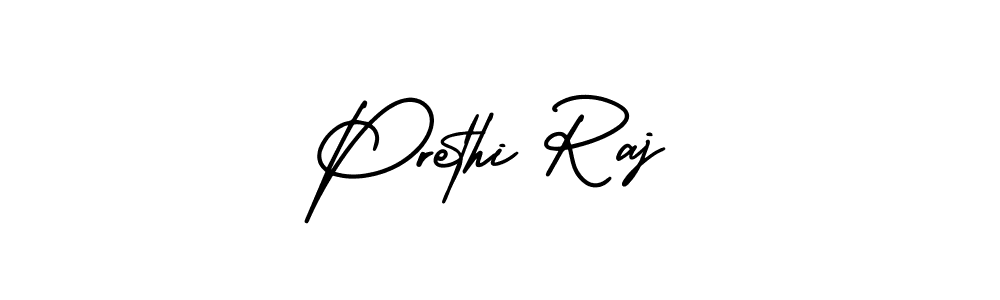 How to Draw Prethi Raj signature style? AmerikaSignatureDemo-Regular is a latest design signature styles for name Prethi Raj. Prethi Raj signature style 3 images and pictures png