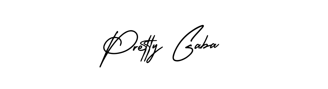 Make a short Pretty Gaba signature style. Manage your documents anywhere anytime using AmerikaSignatureDemo-Regular. Create and add eSignatures, submit forms, share and send files easily. Pretty Gaba signature style 3 images and pictures png