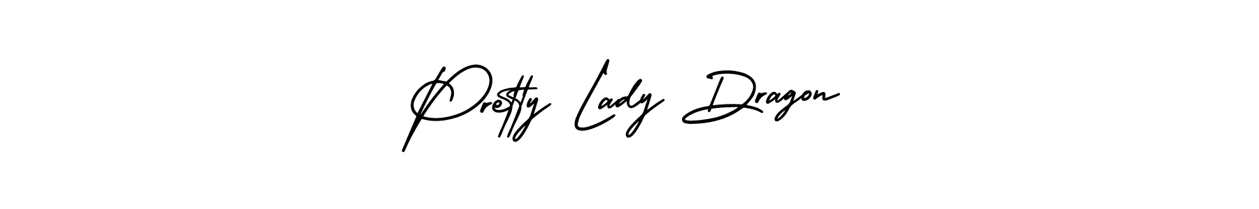 The best way (AmerikaSignatureDemo-Regular) to make a short signature is to pick only two or three words in your name. The name Pretty Lady Dragon include a total of six letters. For converting this name. Pretty Lady Dragon signature style 3 images and pictures png