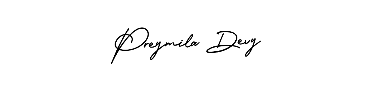 Make a beautiful signature design for name Preymila Devy. Use this online signature maker to create a handwritten signature for free. Preymila Devy signature style 3 images and pictures png