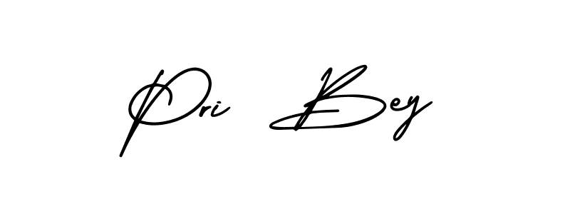 AmerikaSignatureDemo-Regular is a professional signature style that is perfect for those who want to add a touch of class to their signature. It is also a great choice for those who want to make their signature more unique. Get Pri  Bey name to fancy signature for free. Pri  Bey signature style 3 images and pictures png