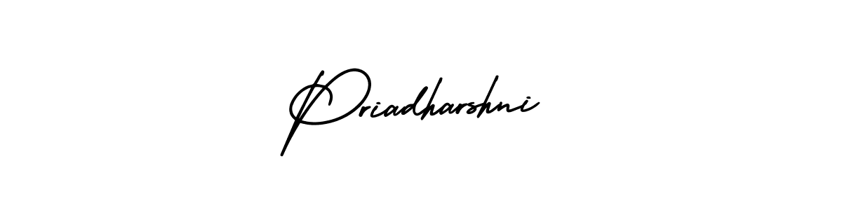 Priadharshni stylish signature style. Best Handwritten Sign (AmerikaSignatureDemo-Regular) for my name. Handwritten Signature Collection Ideas for my name Priadharshni. Priadharshni signature style 3 images and pictures png