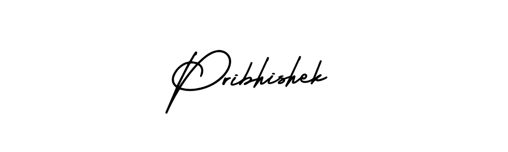 Pribhishek stylish signature style. Best Handwritten Sign (AmerikaSignatureDemo-Regular) for my name. Handwritten Signature Collection Ideas for my name Pribhishek. Pribhishek signature style 3 images and pictures png