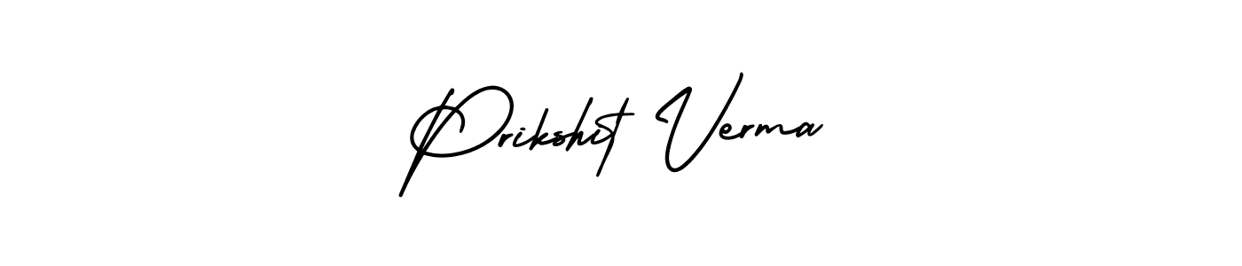 Similarly AmerikaSignatureDemo-Regular is the best handwritten signature design. Signature creator online .You can use it as an online autograph creator for name Prikshit Verma. Prikshit Verma signature style 3 images and pictures png