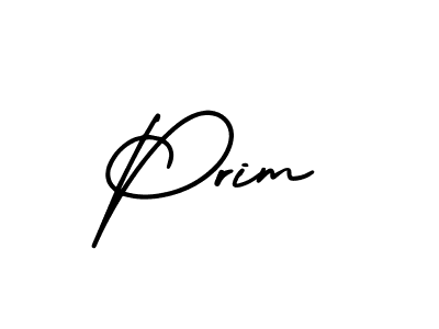 Create a beautiful signature design for name Prim. With this signature (AmerikaSignatureDemo-Regular) fonts, you can make a handwritten signature for free. Prim signature style 3 images and pictures png