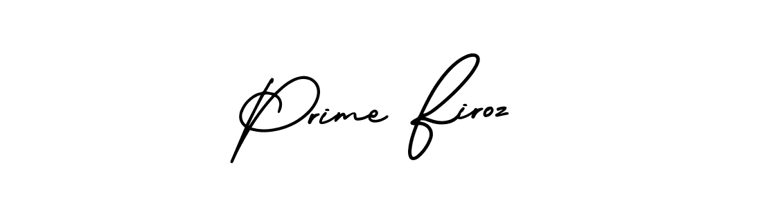 Use a signature maker to create a handwritten signature online. With this signature software, you can design (AmerikaSignatureDemo-Regular) your own signature for name Prime Firoz. Prime Firoz signature style 3 images and pictures png