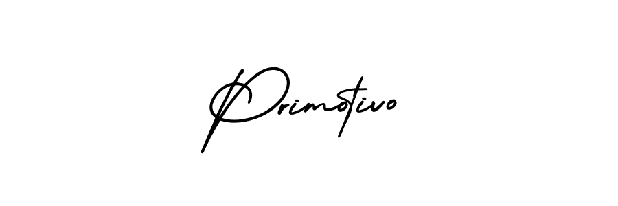 It looks lik you need a new signature style for name Primotivo. Design unique handwritten (AmerikaSignatureDemo-Regular) signature with our free signature maker in just a few clicks. Primotivo signature style 3 images and pictures png