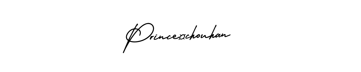 Use a signature maker to create a handwritten signature online. With this signature software, you can design (AmerikaSignatureDemo-Regular) your own signature for name Prince¤chouhan. Prince¤chouhan signature style 3 images and pictures png