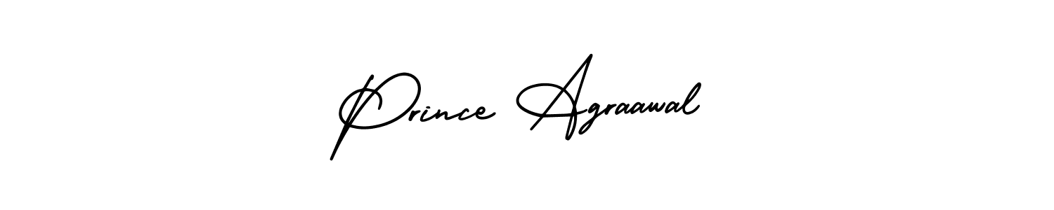 Create a beautiful signature design for name Prince Agraawal. With this signature (AmerikaSignatureDemo-Regular) fonts, you can make a handwritten signature for free. Prince Agraawal signature style 3 images and pictures png