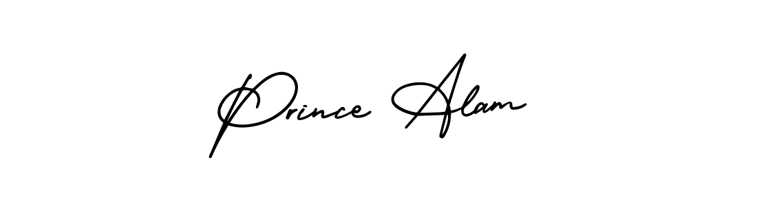 This is the best signature style for the Prince Alam name. Also you like these signature font (AmerikaSignatureDemo-Regular). Mix name signature. Prince Alam signature style 3 images and pictures png