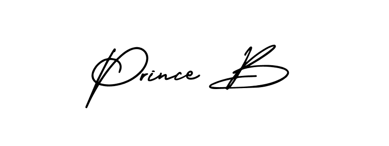 if you are searching for the best signature style for your name Prince B. so please give up your signature search. here we have designed multiple signature styles  using AmerikaSignatureDemo-Regular. Prince B signature style 3 images and pictures png