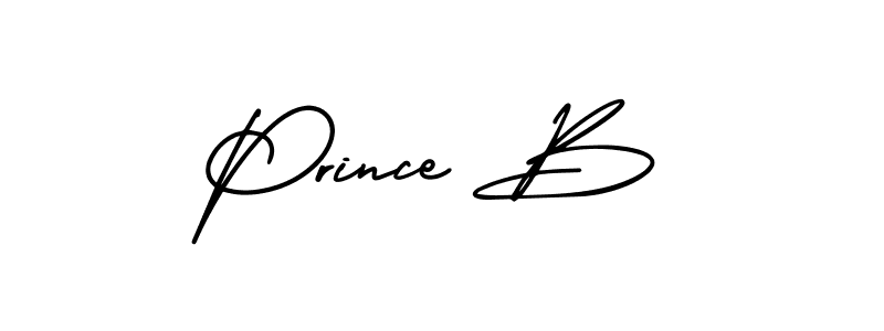 How to make Prince B signature? AmerikaSignatureDemo-Regular is a professional autograph style. Create handwritten signature for Prince B name. Prince B signature style 3 images and pictures png