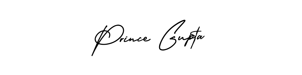 The best way (AmerikaSignatureDemo-Regular) to make a short signature is to pick only two or three words in your name. The name Prince Gupta include a total of six letters. For converting this name. Prince Gupta signature style 3 images and pictures png