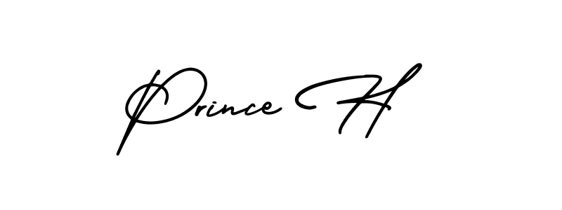 Make a beautiful signature design for name Prince H. With this signature (AmerikaSignatureDemo-Regular) style, you can create a handwritten signature for free. Prince H signature style 3 images and pictures png