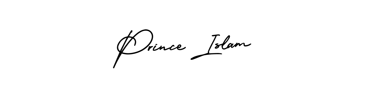 Prince Islam stylish signature style. Best Handwritten Sign (AmerikaSignatureDemo-Regular) for my name. Handwritten Signature Collection Ideas for my name Prince Islam. Prince Islam signature style 3 images and pictures png