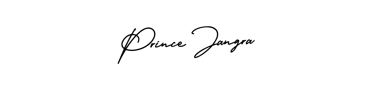 The best way (AmerikaSignatureDemo-Regular) to make a short signature is to pick only two or three words in your name. The name Prince Jangra include a total of six letters. For converting this name. Prince Jangra signature style 3 images and pictures png