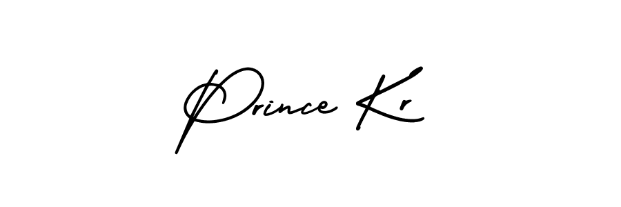 Prince Kr stylish signature style. Best Handwritten Sign (AmerikaSignatureDemo-Regular) for my name. Handwritten Signature Collection Ideas for my name Prince Kr. Prince Kr signature style 3 images and pictures png