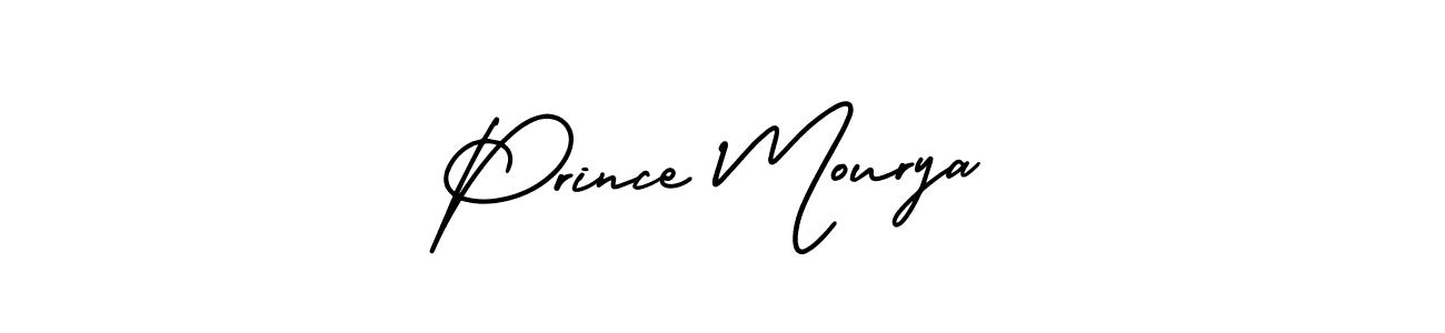Use a signature maker to create a handwritten signature online. With this signature software, you can design (AmerikaSignatureDemo-Regular) your own signature for name Prince Mourya. Prince Mourya signature style 3 images and pictures png