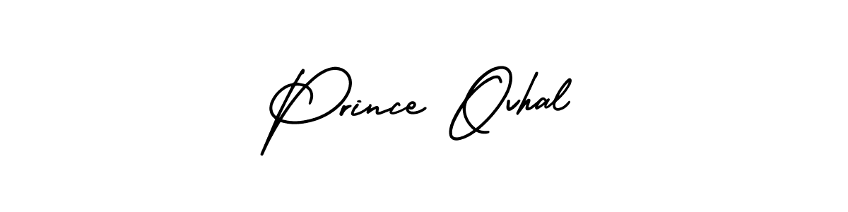 The best way (AmerikaSignatureDemo-Regular) to make a short signature is to pick only two or three words in your name. The name Prince Ovhal include a total of six letters. For converting this name. Prince Ovhal signature style 3 images and pictures png