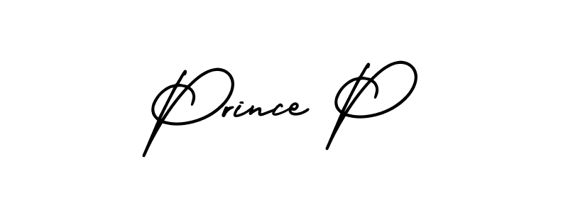 Best and Professional Signature Style for Prince P. AmerikaSignatureDemo-Regular Best Signature Style Collection. Prince P signature style 3 images and pictures png