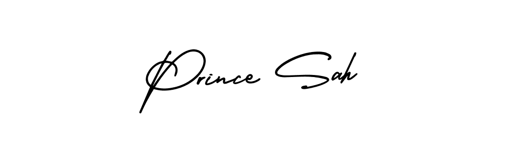 Also You can easily find your signature by using the search form. We will create Prince Sah name handwritten signature images for you free of cost using AmerikaSignatureDemo-Regular sign style. Prince Sah signature style 3 images and pictures png