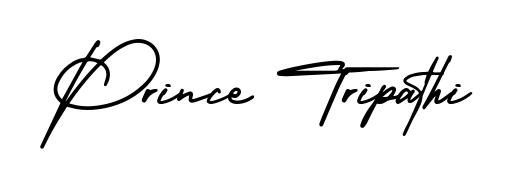 Generate high-definition signature styles for Prince Tripathi. The AmerikaSignatureDemo-Regular typeface ensures crisp legibility and sophisticated design. Prince Tripathi signature style 3 images and pictures png