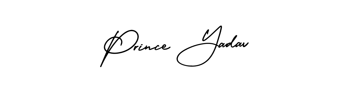 Also You can easily find your signature by using the search form. We will create Prince Yadav name handwritten signature images for you free of cost using AmerikaSignatureDemo-Regular sign style. Prince Yadav signature style 3 images and pictures png