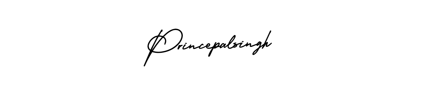 Make a beautiful signature design for name Princepalsingh. With this signature (AmerikaSignatureDemo-Regular) style, you can create a handwritten signature for free. Princepalsingh signature style 3 images and pictures png