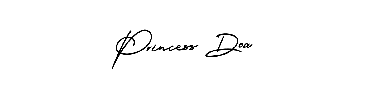 How to make Princess Doa name signature. Use AmerikaSignatureDemo-Regular style for creating short signs online. This is the latest handwritten sign. Princess Doa signature style 3 images and pictures png