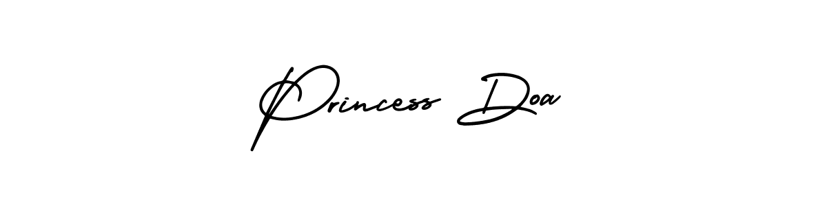 How to make Princess Doa name signature. Use AmerikaSignatureDemo-Regular style for creating short signs online. This is the latest handwritten sign. Princess Doa signature style 3 images and pictures png