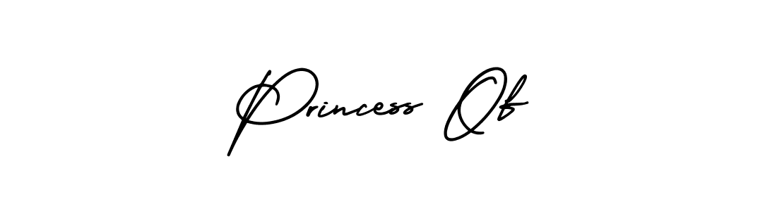 Princess Of stylish signature style. Best Handwritten Sign (AmerikaSignatureDemo-Regular) for my name. Handwritten Signature Collection Ideas for my name Princess Of. Princess Of signature style 3 images and pictures png