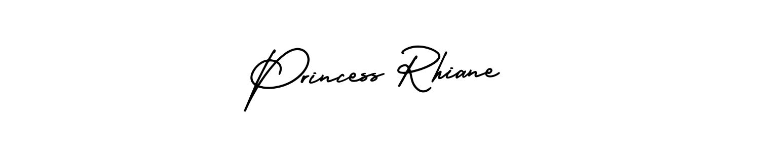 You should practise on your own different ways (AmerikaSignatureDemo-Regular) to write your name (Princess Rhiane) in signature. don't let someone else do it for you. Princess Rhiane signature style 3 images and pictures png