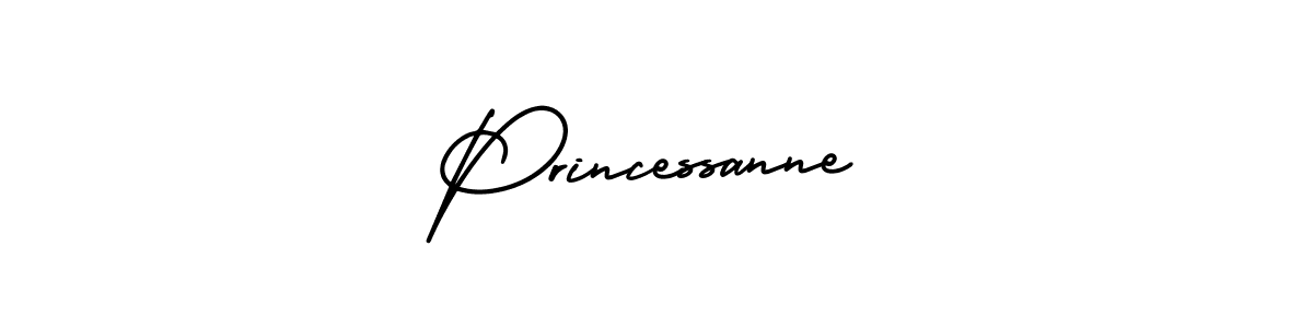 Make a beautiful signature design for name Princessanne. With this signature (AmerikaSignatureDemo-Regular) style, you can create a handwritten signature for free. Princessanne signature style 3 images and pictures png